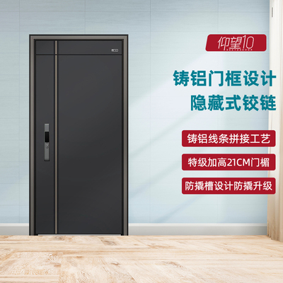 星月神甲级入户防盗门家用锌合金别墅大门智能进户门双开门子母门