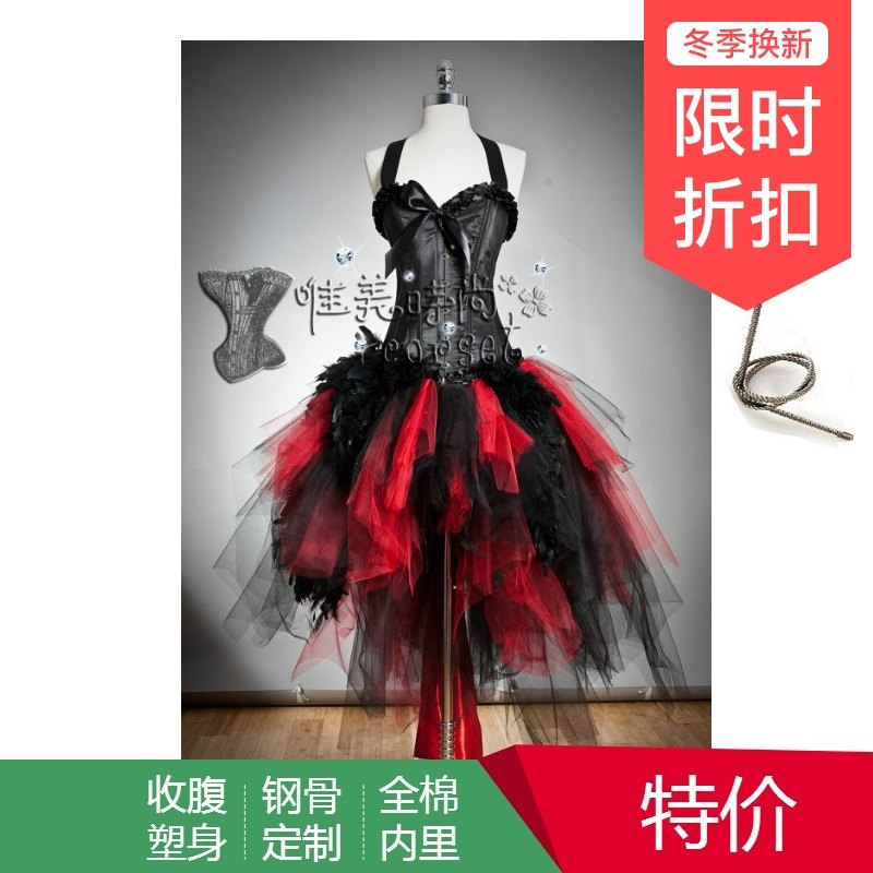 新款不规则裙子婚纱礼服裙半身女纱裙网纱蓬蓬裙子哥特式女裙包邮