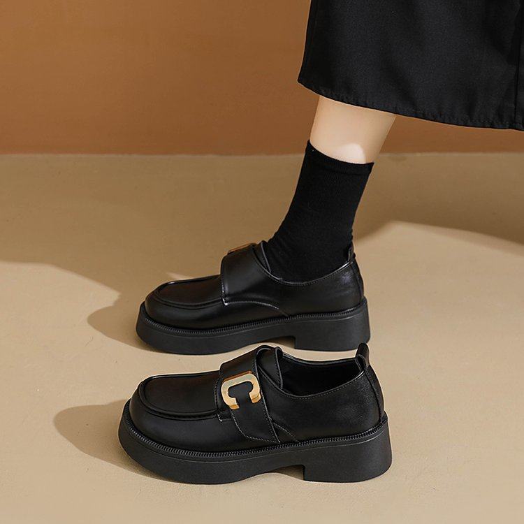 小皮鞋女英伦风单鞋2026春季新款通勤jk配裙子乐福鞋百搭厚底女鞋,女鞋,乐福鞋（豆豆鞋）,淘宝优惠券,粉丝福利购,淘宝优惠卷