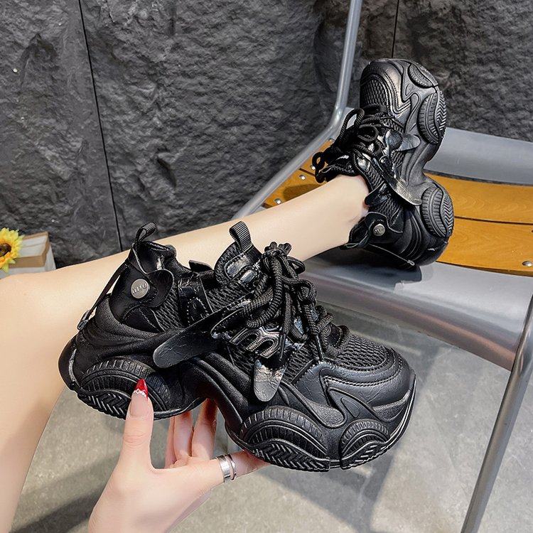 设计感时尚厚底老爹鞋女2026春季新款舒适增高百搭超火ins休闲鞋,女鞋,时尚休闲鞋,淘宝优惠券,粉丝福利购,淘宝优惠卷