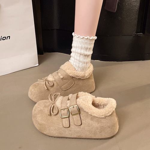 韩系风勃肯鞋女款2025新款冬季