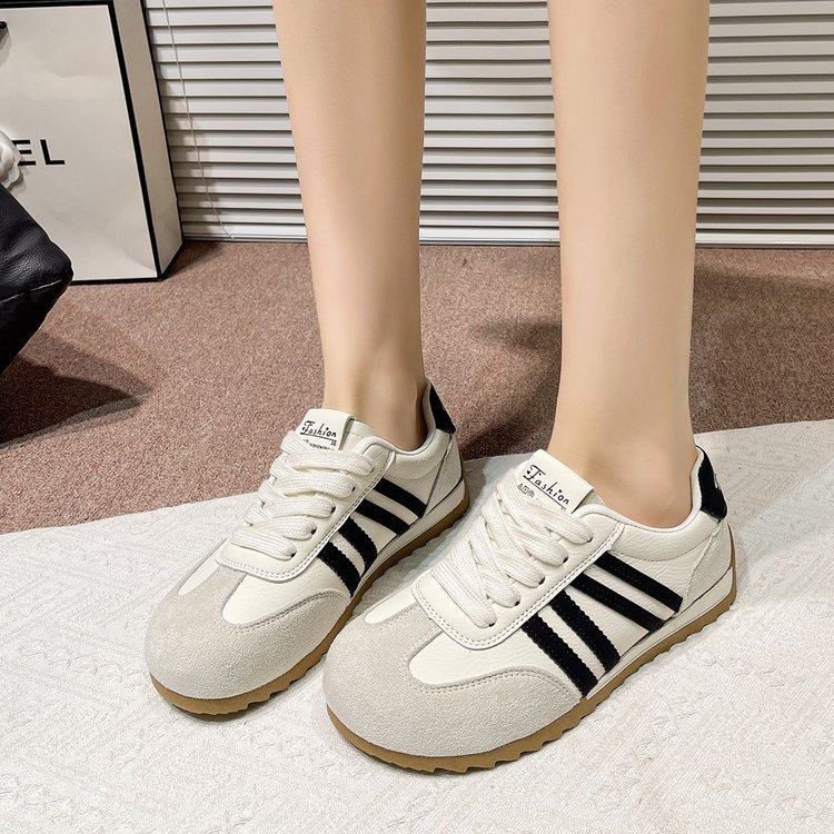 德训鞋子2026春夏新款复古平底爆款百搭休闲运动鞋网面舒适鞋板鞋,女鞋,时尚休闲鞋,淘宝优惠券,粉丝福利购,淘宝优惠卷