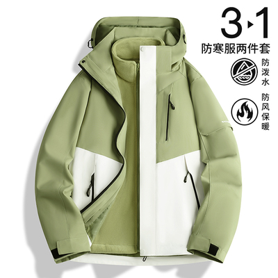 啄木鸟冲锋衣女三防面料登山服