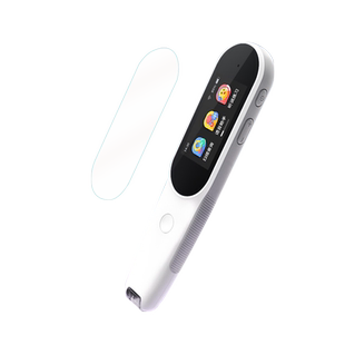 适用于小度智能词典笔乐学版贴膜小度智能翻译笔K106保护膜非钢化XD-SEA00-2201点读扫描笔1.9寸收纳盒笔套壳