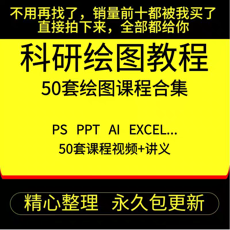 科研绘图sci ps ppt ai c4d r语言 spss origin graphpad视频教程