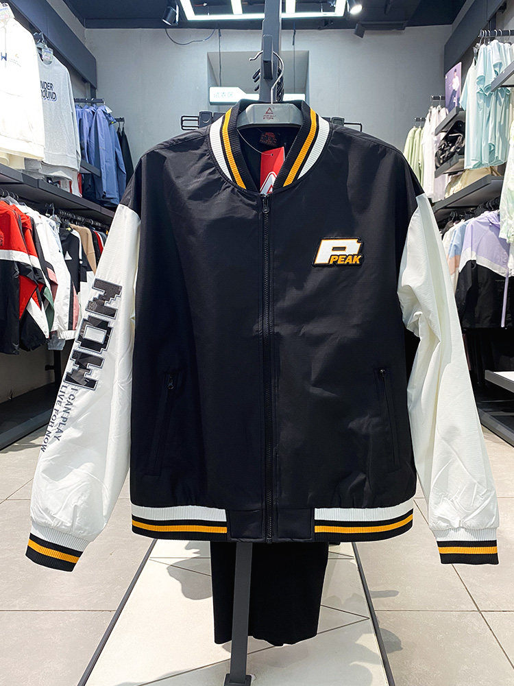 匹克梭织棒球夹克男2023秋季时尚休闲防风户外运动服外套F2233141