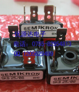 ​SKB25/08 SKB25/12 SKB25/14 SKB25/16单相整流桥SEMIKRON全新