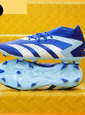 Adidas Predator Accuracy.1高端中帮FG人造草坪儿童足球鞋IE9499