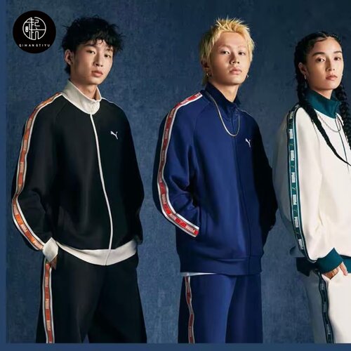 PUMA彪马Future SS25复古串标运动舒适宽松立领夹克外套633269-01