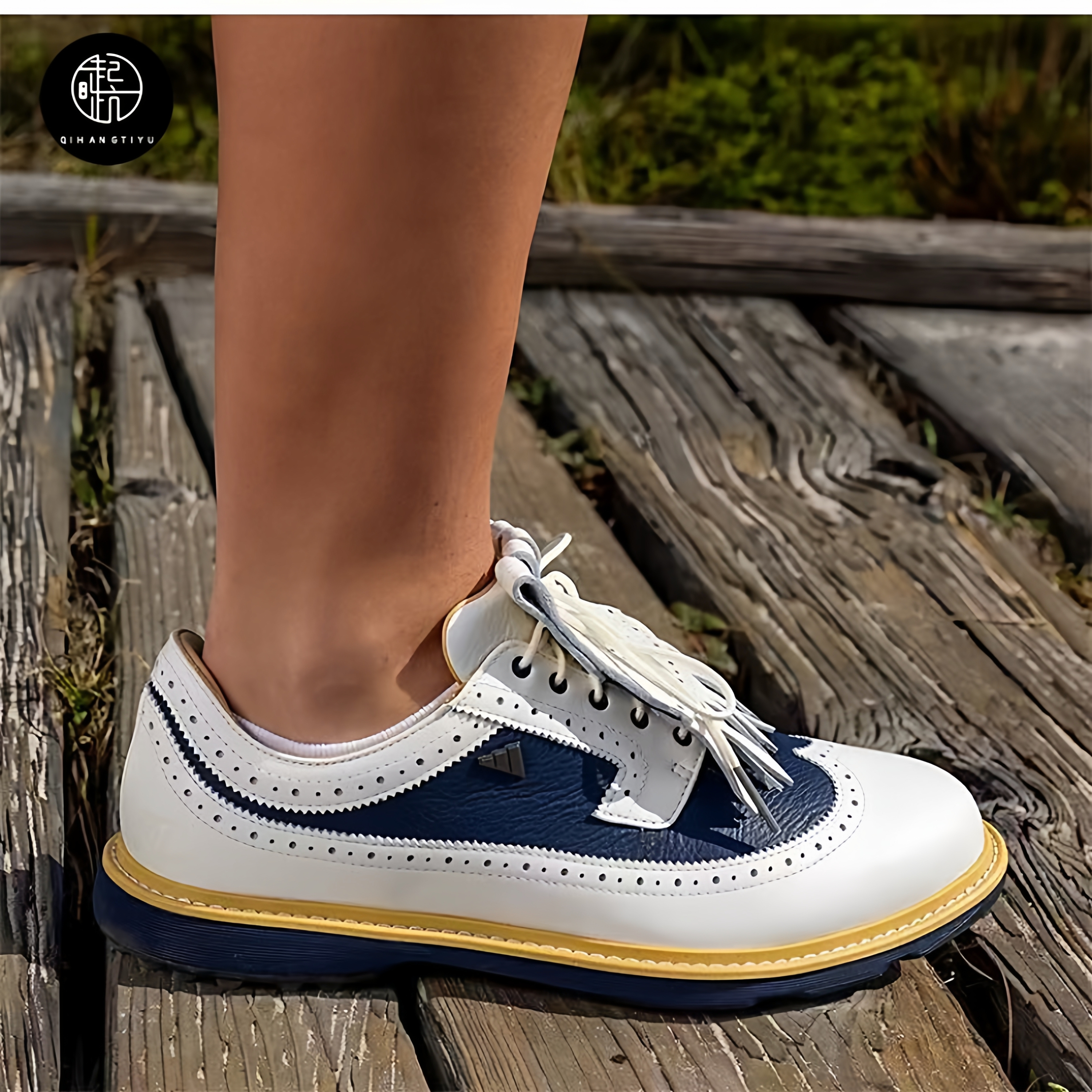 Adidas Golf x adidas MC87联名运动防滑减震透气高尔夫鞋 IF8648