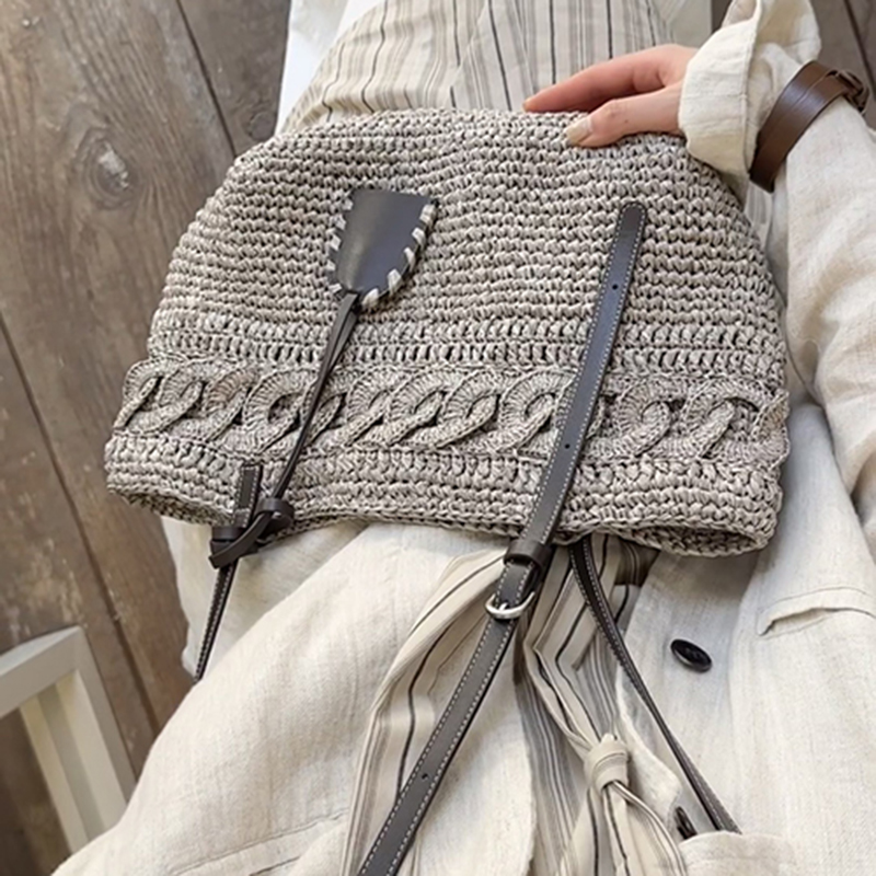 清仓 女包2025夏季草编包时尚百搭沙滩编织包单肩斜挎手提包潮