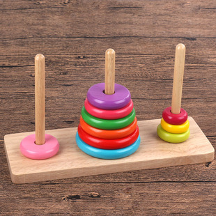 汉诺塔木制10层养老院中老年人益智玩具防独居解闷痴呆症比赛专用