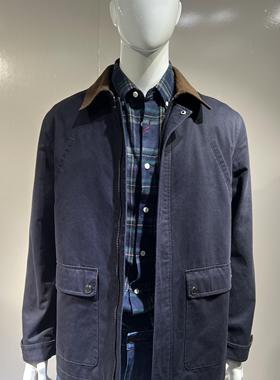 威鹏25新款男中长便服秋冬季纯商务款休闲外套 C63033 C63035