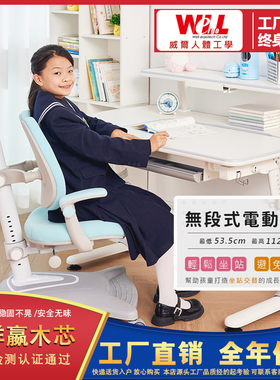 威尔Well ergo儿童学习桌写字桌 可升降椅家用现代简约书桌 南洋