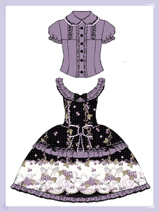 【熊熊日记BearDiary】啾咪葡萄原创lolita小套装收藏中