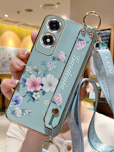 适用于oppoA2x手机壳oppo新款A2x硅胶套5G网红夏日文艺花朵腕带PJS110女款小众oppo防摔超薄a2x挂绳支架A2X软