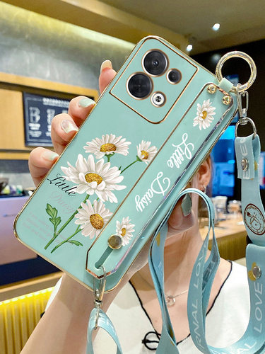 opporeno9硅胶小清新腕带斜跨绳