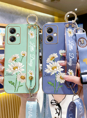 适用于红米note12Rpro手机壳小米noto12r小清新腕带pro硅胶套5G个性小众redmi文艺花朵note防摔软壳por挂绳女