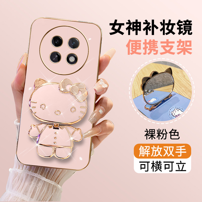 xit适用oppoK13s手机壳PLL110保护套设计感支架镜子可爱k13s防摔软壳5G简约风oppo保护全包边男女款时尚创意