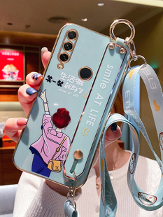 适用华为畅享10plus手机壳畅享10保护10S硅胶套10e背影女孩腕带STK一AL00全包ART防摔AQM软壳puls新款 MED斜跨