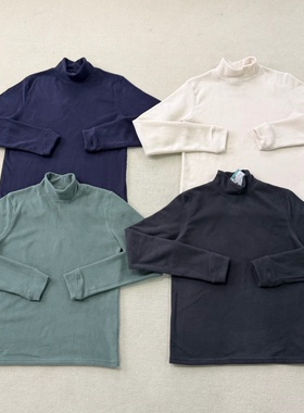 美山半高领亲肤摇粒绒打底 男女同款