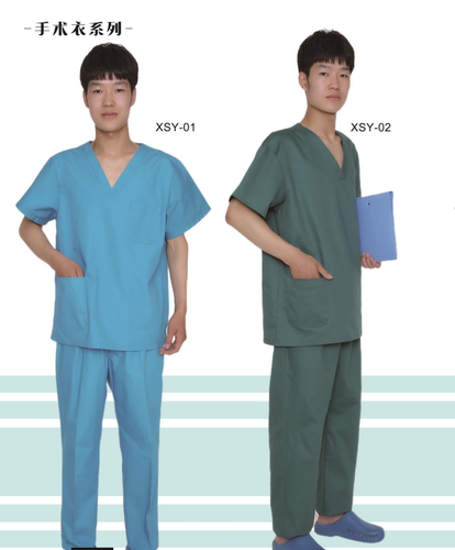 纯棉洗手衣护士服ICU隔离衣月嫂服工作服分体套装短袖