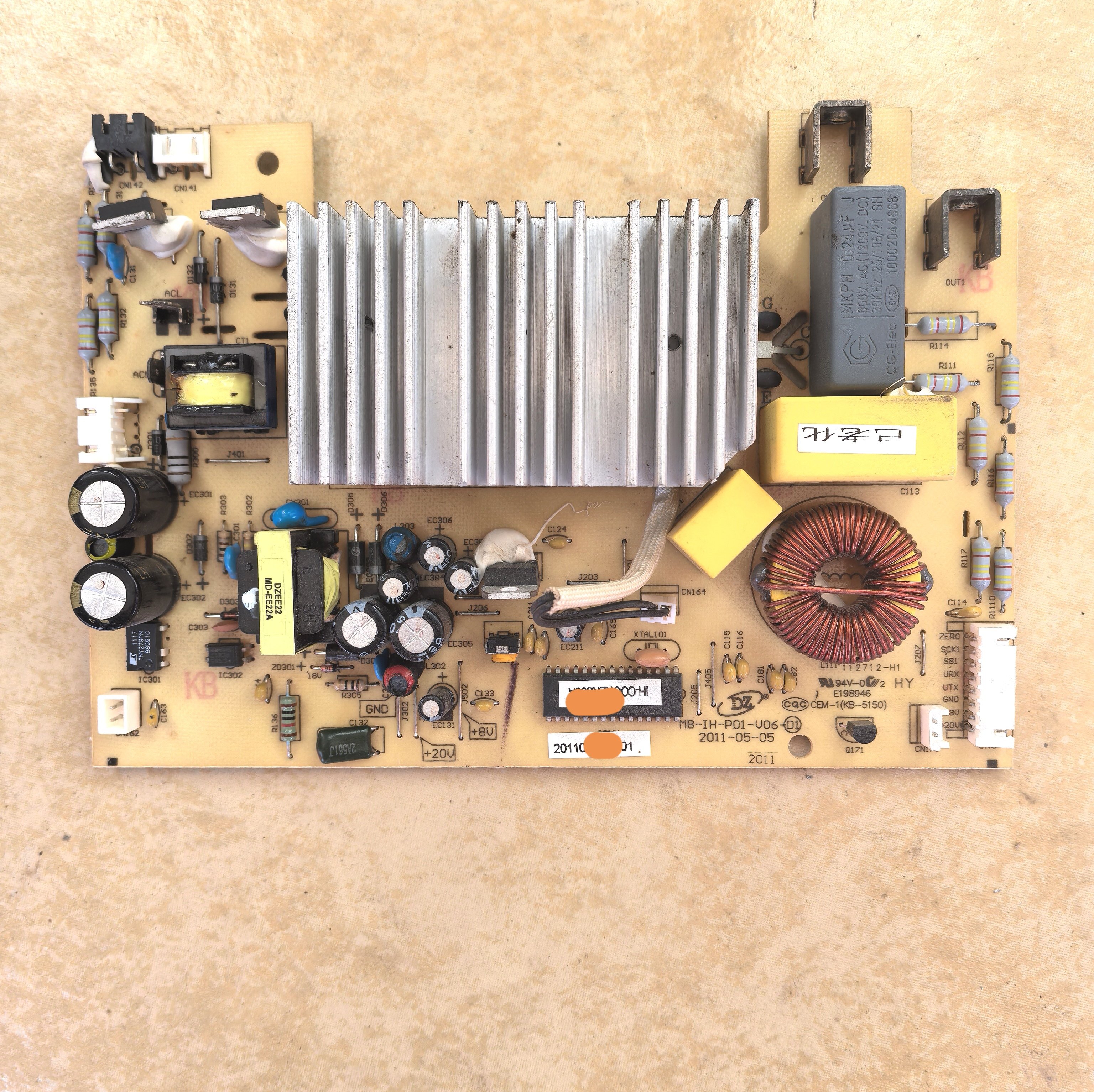 美的电饭煲配件MB-PFZ4080电源板主板MB-IH-P01-V06-D1