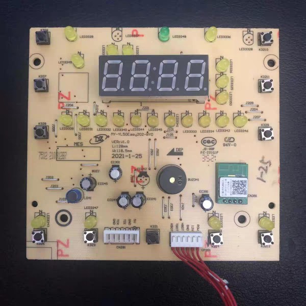 美的电压力锅配件按键电脑控制板MY-YL50Easy202-BYD显示灯板