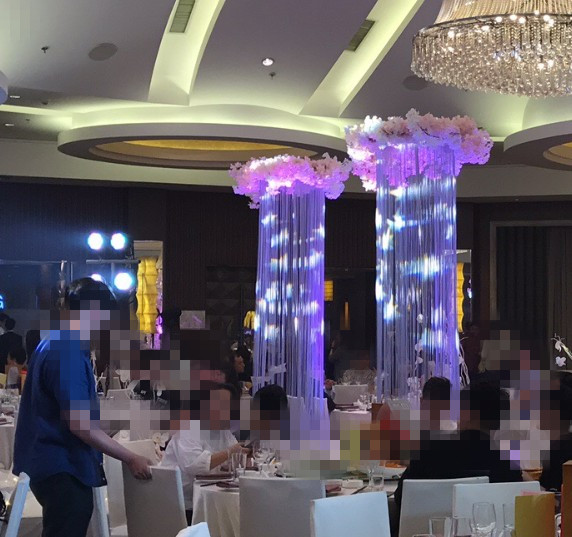 包邮新款婚庆圆环线帘架吊顶背景架装饰圆形花环线帘架花门仪式亭