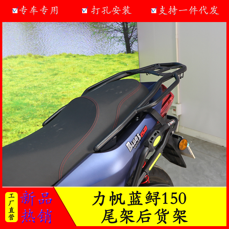 适用力帆蓝鲟150摩托车尾翼尾架后货架LF150T-8G改装后备箱支架