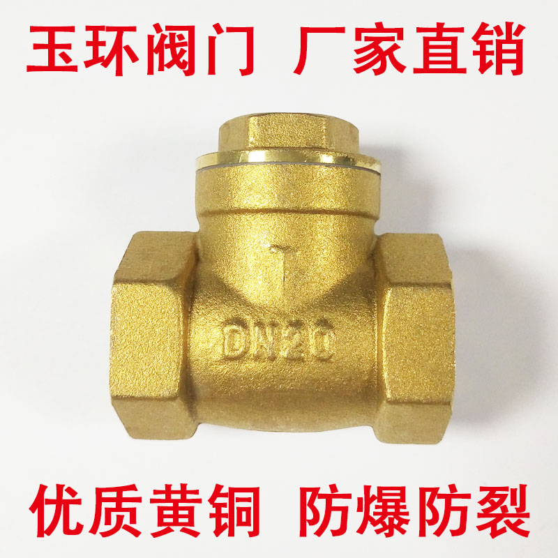 黄铜卧式止回阀4分dn15水表