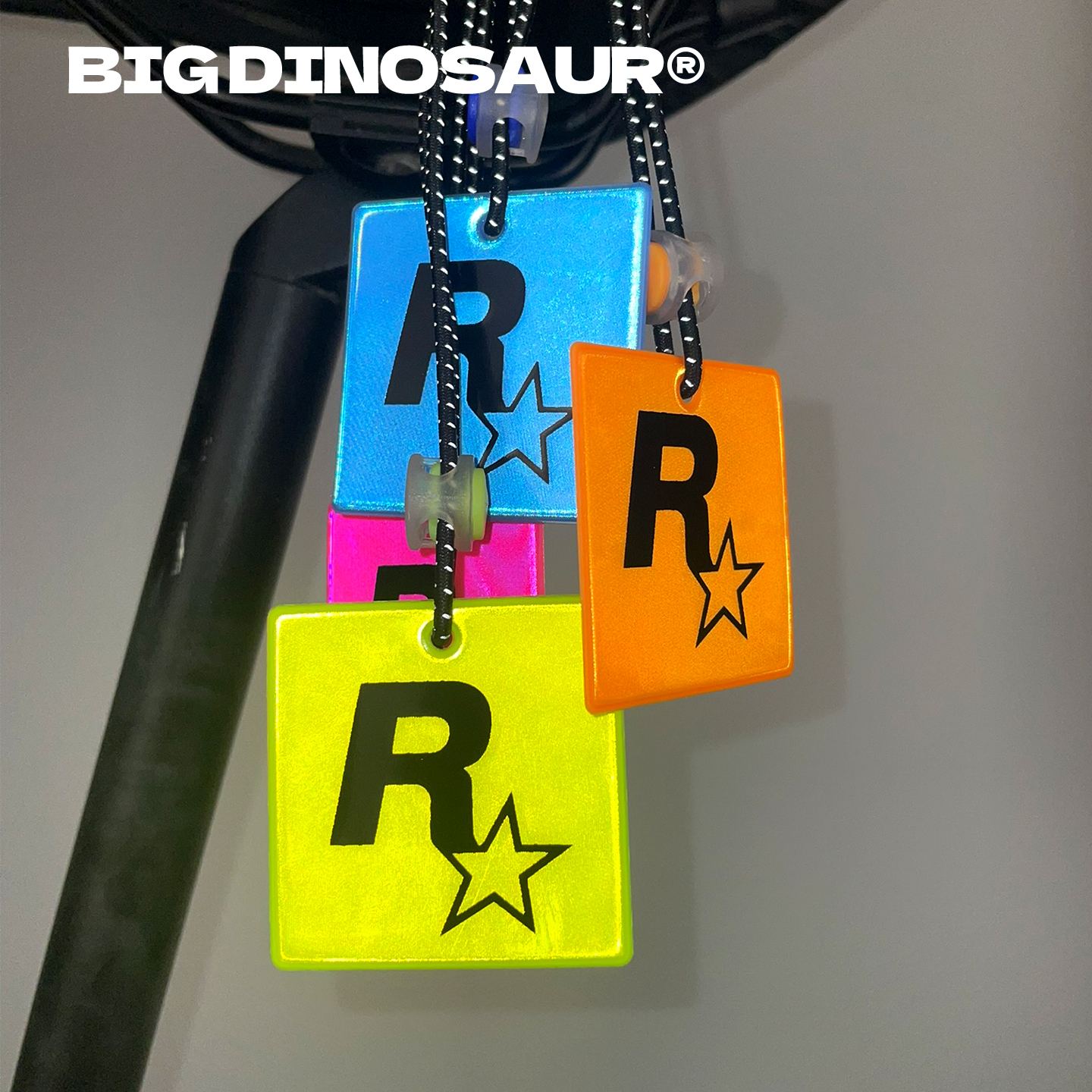 r星挂件反光挂饰自行车装饰荧光