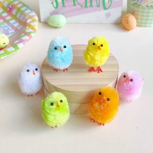 12Pcs Mini Easter Chicks Fuzzy Chicks Toy Spring Garden Home