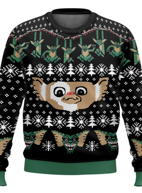 2023 Ugly Christmas Sweater For gift Santa Elf Funny Pullove
