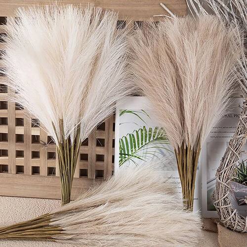 10pcs Artificial Reed Ins Wind Bouquet Imitation Flowers Boh