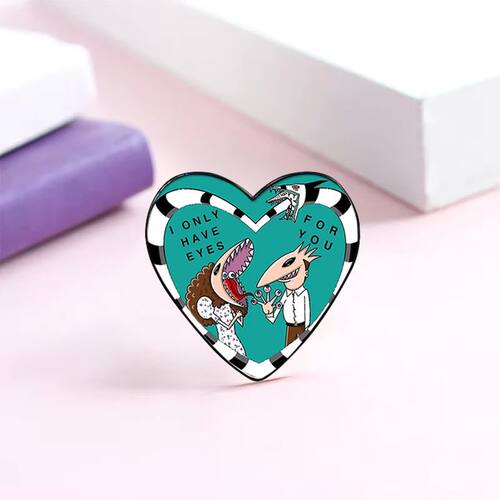 Beetlejuice Horror Halloween pin Funny Brooches Shirt Lapel