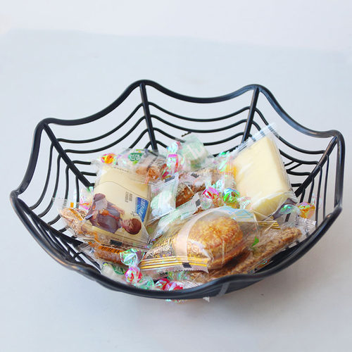Large Halloween Spider Web Bowl Basket Candy Bowls for Hallo