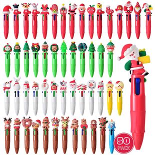 Cartoon Christmas Xmas Lot Fou Kawaii Cute Pens 50Pcs Series