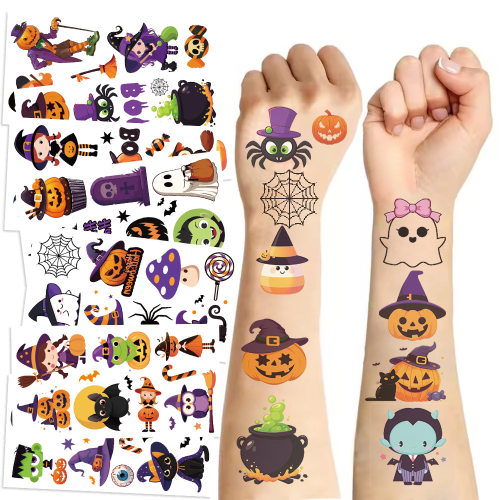 Cartoon Halloween Tattoo Sticker High Sense Boys And Girls H
