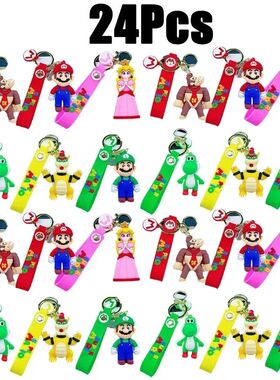 Super Mario Bros Action Figure keychain Cute Cartoon Charact