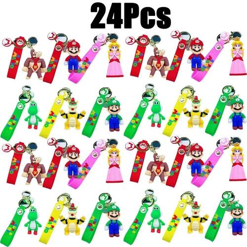 Super Mario Bros Action Figure keychain Cute Cartoon Charact