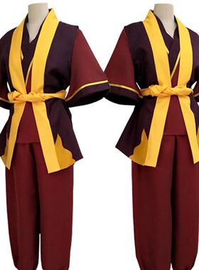 Avatar Zuko Cosplay Top Pants Belt Costume Wigs Adult Man Ma