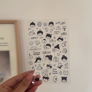 Bview Art 6-Pack Stickers, DIY Waterproof PVC Decals for Cra