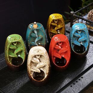 Ceramic Incense Burner Smoke Backflow Waterfall Incense Ince