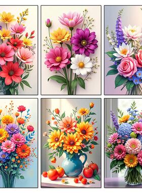 Large Size Bouquet Diamond Painting Kit Flower Diamond Mosai