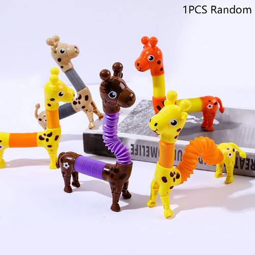 High Quality Telescopic Giraffe Toys Sensory Stretch Hose To