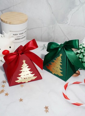 ChristmasTriangle Box Christmas Party Favors Gift Boxs for C