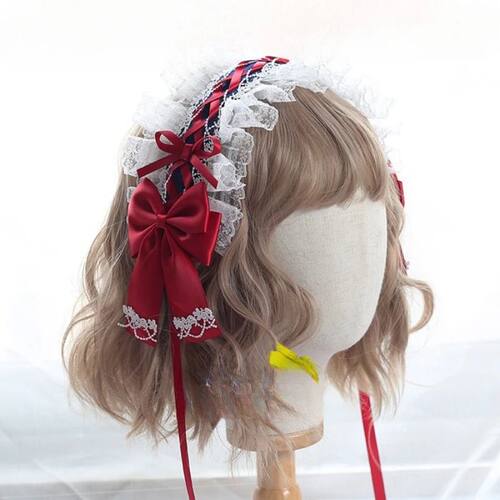 Sweet Hair Hoop Girls Cute Ruffled Cosplay Headband Hair Ban