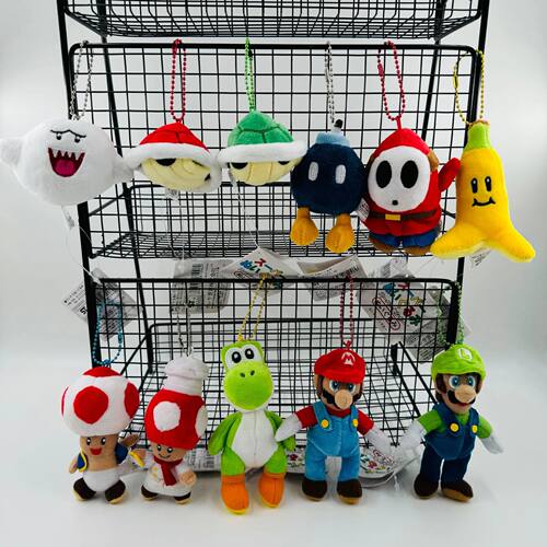 Game Super Mario Keychain Toys Cute Shy Guy Luigi Yoshi Bob-