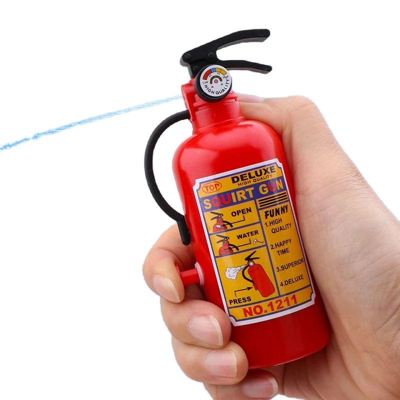 2pcs Funny Mini Fire Extinguisher Toy Water Guns Spray Water